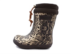 Bisgaard winter rubber boot leopard with wool lining